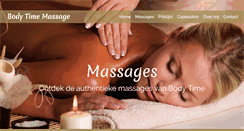 Desktop Screenshot of bodytime-massage.be