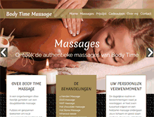 Tablet Screenshot of bodytime-massage.be